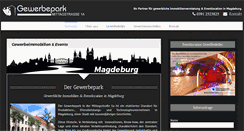 Desktop Screenshot of gewerbepark-mittagstrasse.de